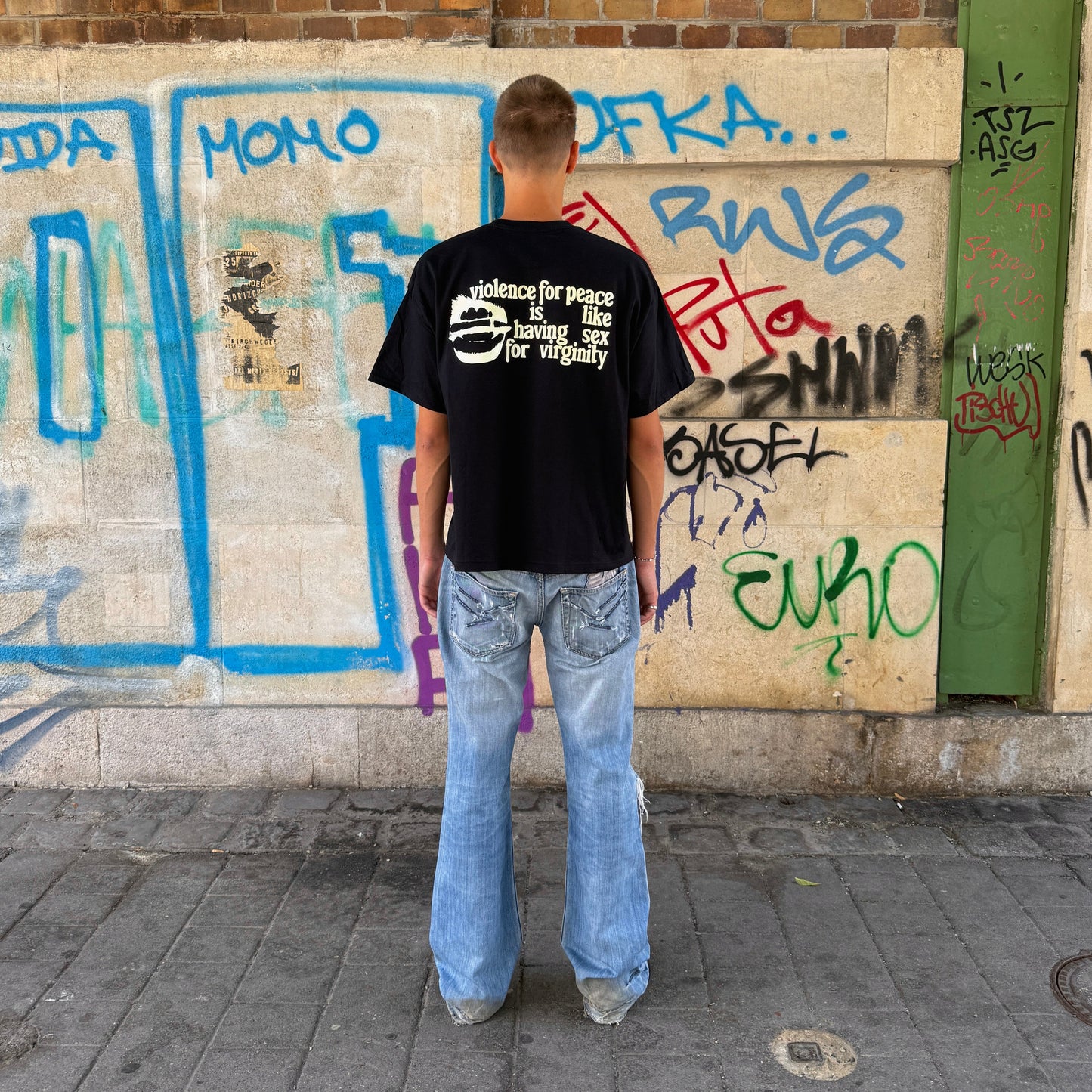 
                  
                    VIOLENCE FOR PEACE T-SHIRT (GLOW IN THE DARK)
                  
                