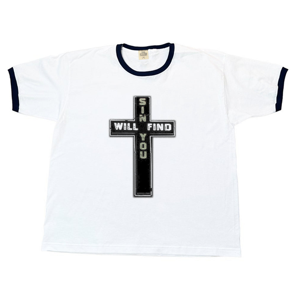 SINNERS RINGER T-SHIRT (GLOW IN THE DARK)